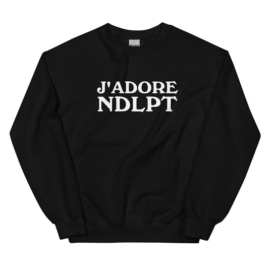 J'ADORE NDLPT Crewneck Sweatshirt (White Font)