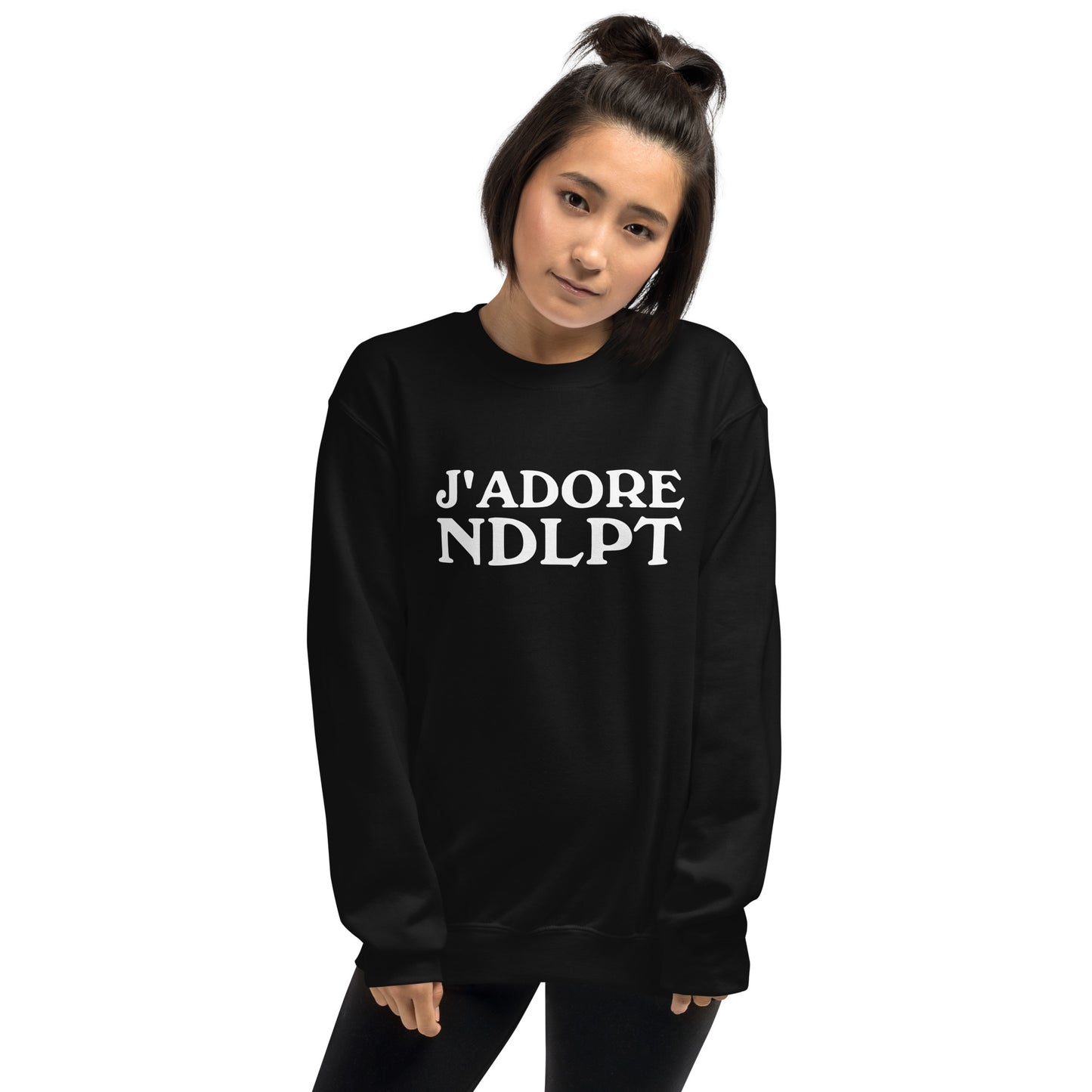 J'ADORE NDLPT Crewneck Sweatshirt (White Font)