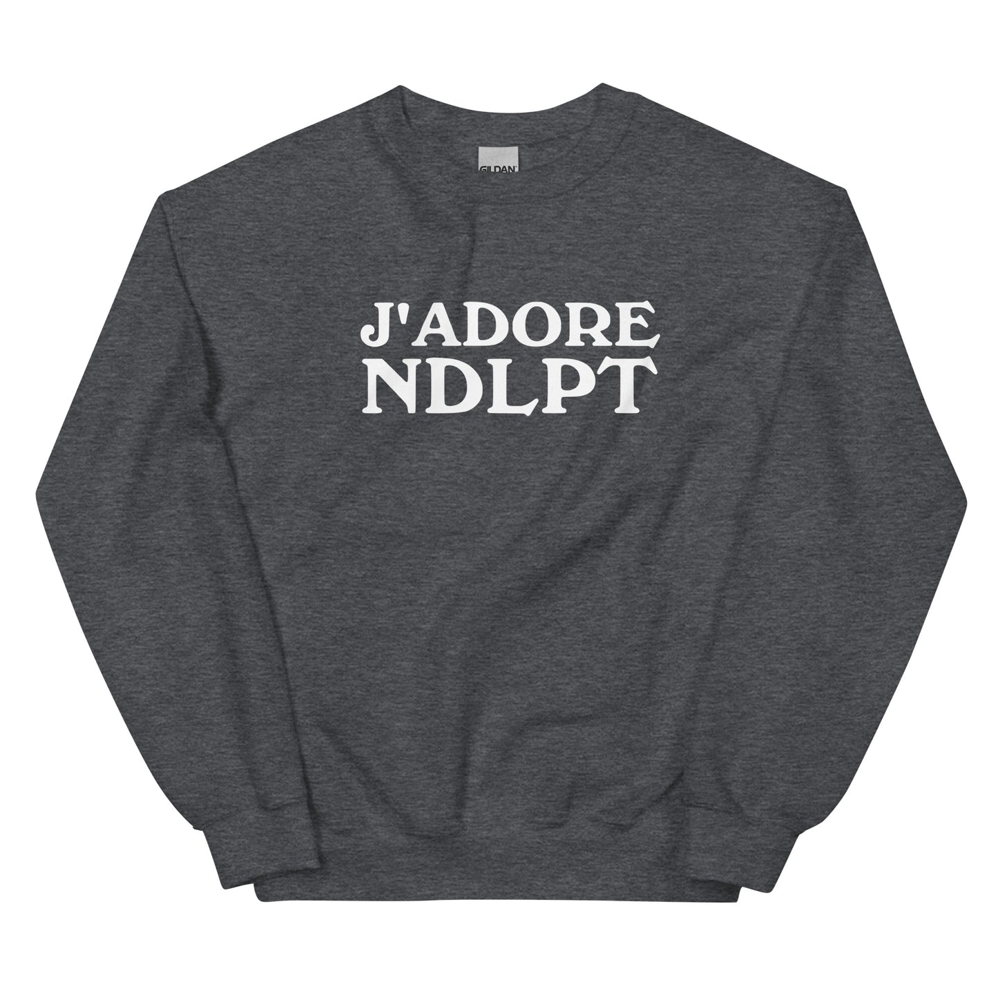 J'ADORE NDLPT Crewneck Sweatshirt (White Font)