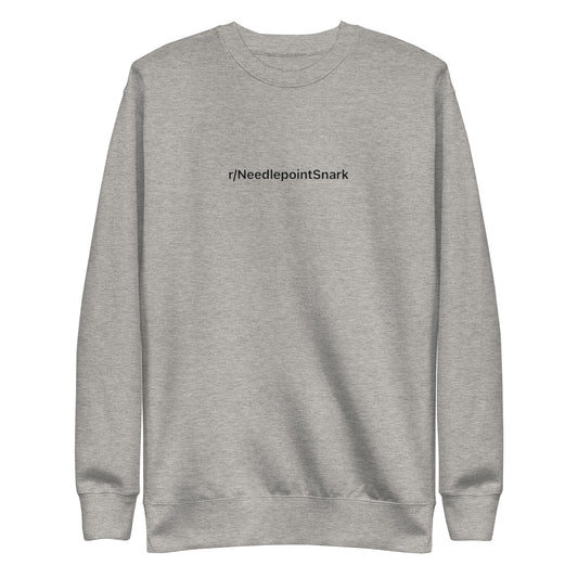 NeedlepointSnark Subreddit Crewneck Sweatshirt